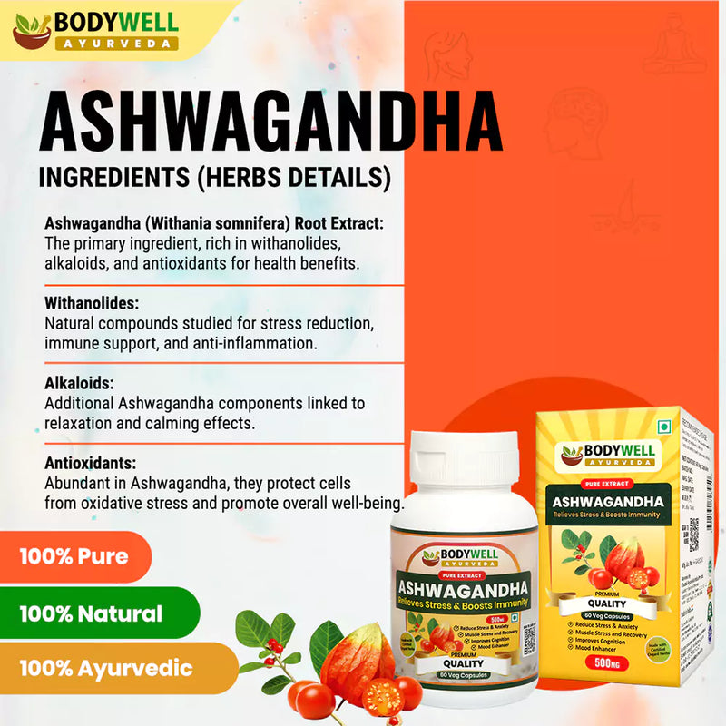 Ashwagandha Capsule Ingredients List and Details