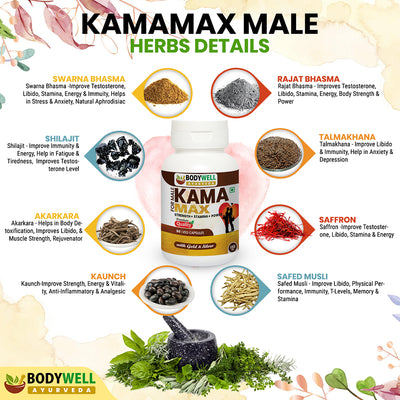 KamaMax Male Capsule (With Gold and Silver)