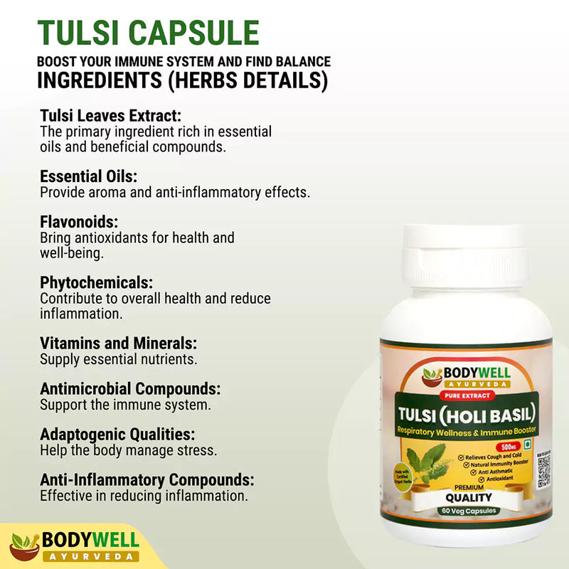 Tulsi Capsule Ingredients List and Details