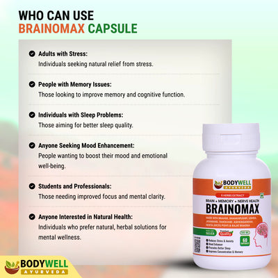 BrainoMax, 500mg, Veg. Capsules