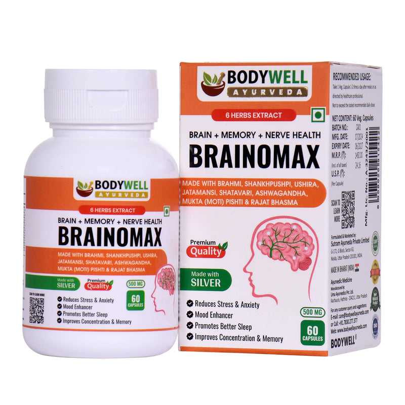 BrainoMax, 500mg, Veg. Capsules