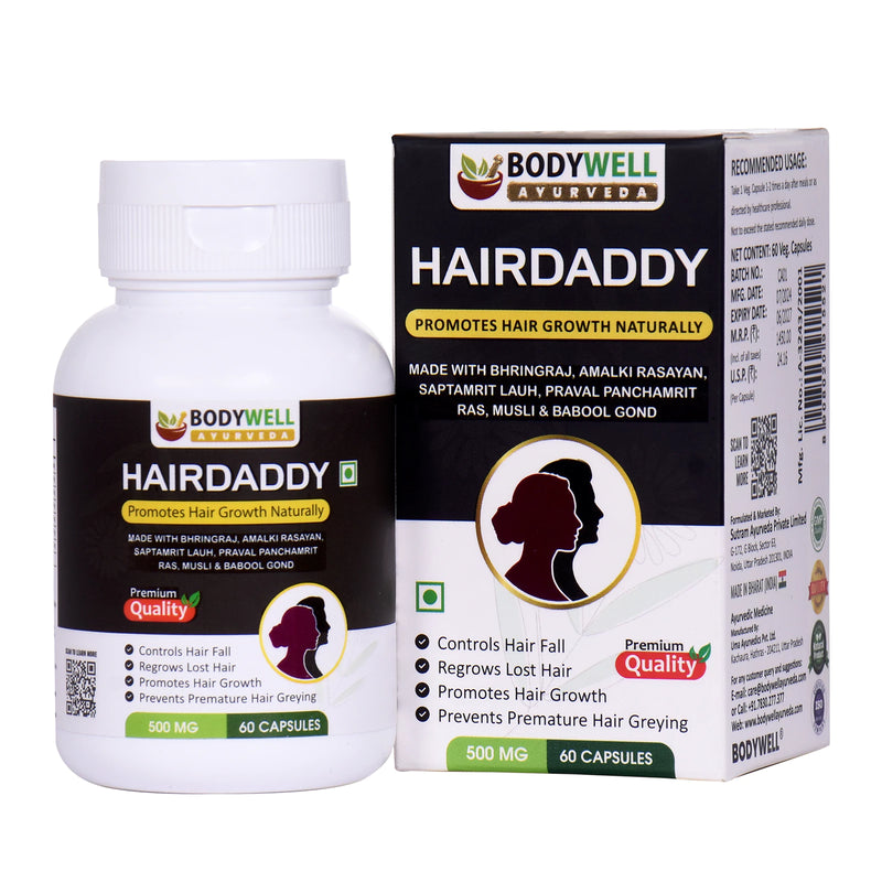 HairDaddy, 500mg, Veg. Capsules