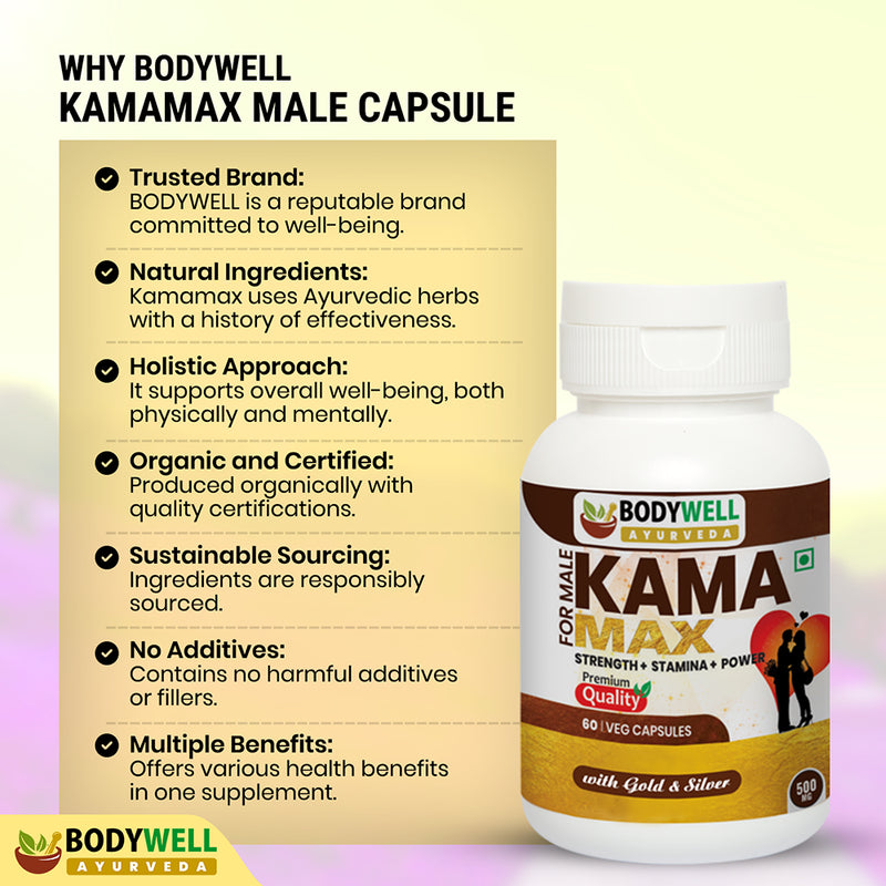 KamaMax Male Capsule (With Gold and Silver)